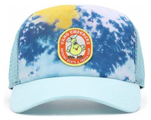 Casquette Vans Checkers Curved Bill Glow Bleu