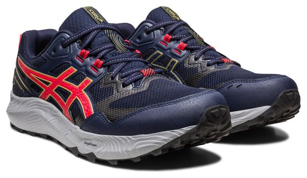 Asics Gel Sonoma 7 Trail Running Shoes Blue Red