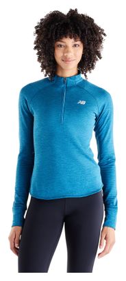 New Balance RC Essential Women's Purple 1/2-Zip Thermal Top