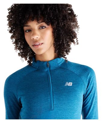 New Balance RC Essential Women's Purple 1/2-Zip Thermal Top
