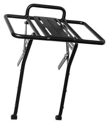 Old Man Mountain Pizza Rack Black Front Luggage Rack