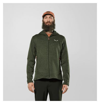 Salewa Puez Rocca Hoody Men's Green Fleece