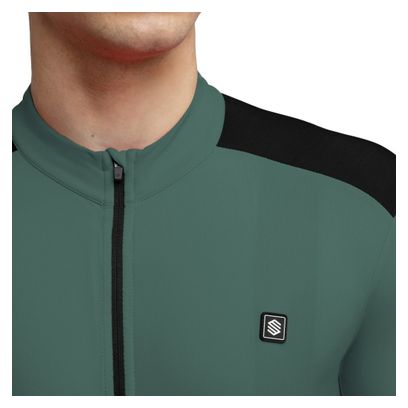 Maillot vélo thermique homme Cyclisme SRX M4 Volta Vert Armée