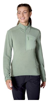 RAB Ascendor Light 1/2 Zip Pile Donna Verde