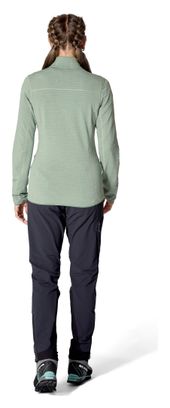 RAB Ascendor Light 1/2 Zip Pile Donna Verde