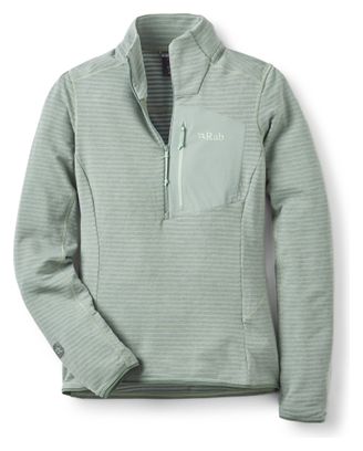 RAB Ascendor Light 1/2 Zip Pile Donna Verde