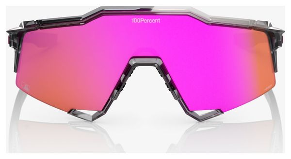 100% Speedcraft MLB Authentic Polished Translucent Gray Vital Pink Mirrored Sunglasses