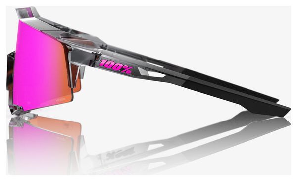 100% Speedcraft MLB Authentic Polished Translucent Gray Vital Pink Mirrored Sunglasses