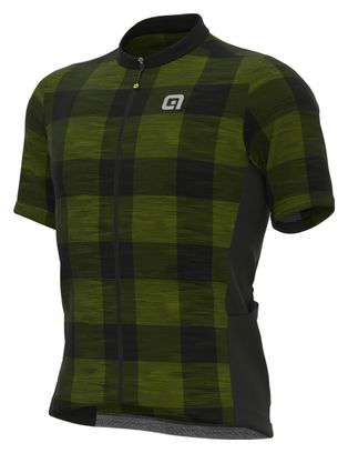 Maillot Alé Escocés Manga Corta Verde
