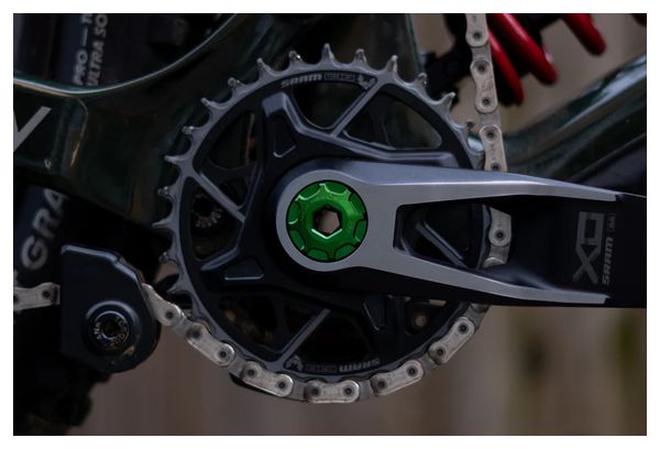 Vite di movimento centrale autoestrattiva OAK per Sram DUB M18/M30 Verde
