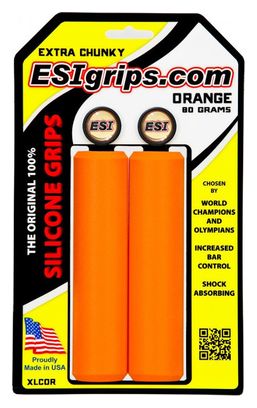 ESI Extra Chunky 34mm Orange Silikon Grips