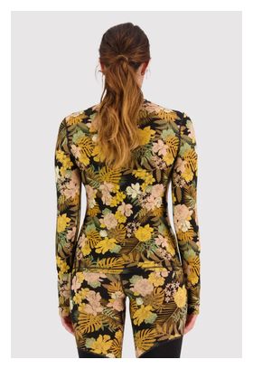 Damen Mons Royale Cascade Langarm Unterhemd Merino Flex Floral Camo