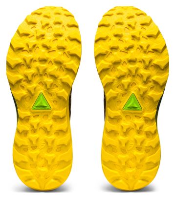 Asics Gel Trabuco 11 Black Blue Yellow Trail Running Shoes