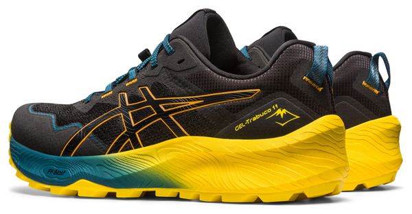 Asics Gel Trabuco 11 Black Blue Yellow Trail Running Shoes