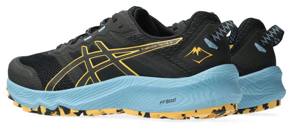 Asics Trabuco Terra 2 Black Blue Yellow Men's Trail Shoes