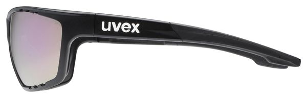 Lunettes Uvex Sportstyle 706 CV Noir/Verres Miroir Violet