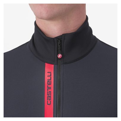 Castelli Entrata Thermal Long Sleeve Jersey Black/Red