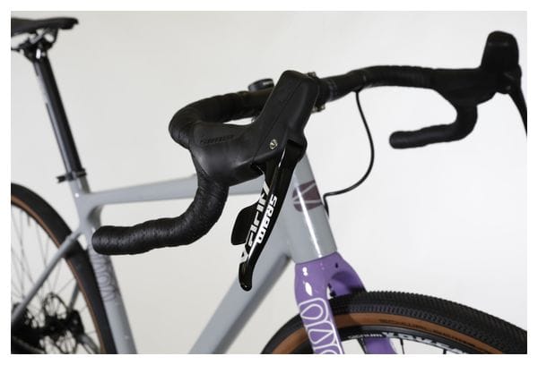 Fluide Race Gravel Bike Sram Apex 11S 700 mm Grau Violett 2023
