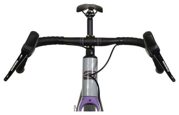 Fluide Race Bicicleta de gravilla Sram Apex 11S 700 mm Gris Morado 2023