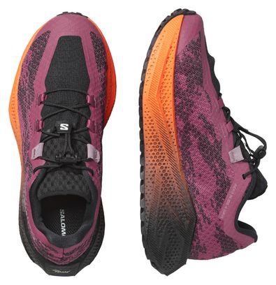 Chaussures Running Salomon Aero Glide 4 GRVL Rose/Noir/Orange Femme