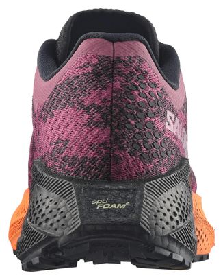 Chaussures Running Salomon Aero Glide 4 GRVL Rose/Noir/Orange Femme