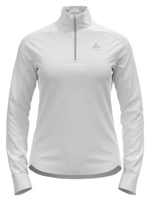 Odlo Berra Maglia 1/2 Zip Bianco Donna