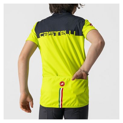 Castelli Neo Prologo Kinder Trui Geel/Blauw