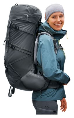 Deuter Aircontact Core 55+10 SL Wanderrucksack, grau, für Damen