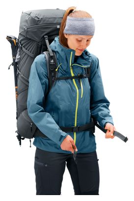 Deuter Aircontact Core 55+10 SL Wanderrucksack, grau, für Damen