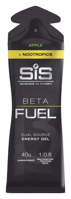 Pack gels énergétiques SIS Beta Fuel +Nootropics Pomme - 6x60ml