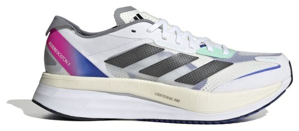 Chaussures de Running adidas running Adizero Boston 11 Blanc Bleu Rose