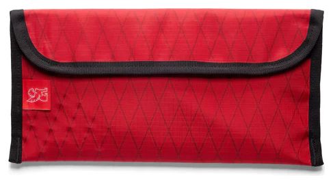 Chrome Utility Pouch Red Black