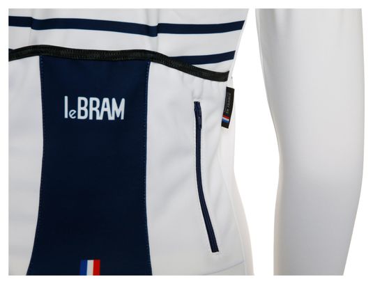 LeBram Ventoux Women Long Sleeves Jersey White Blue