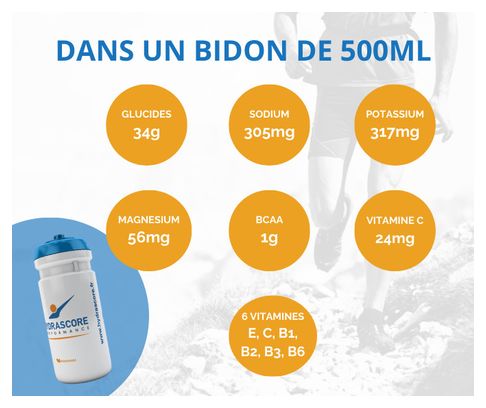 Boisson isotonique Hydrascore Performance N°9 Goût neutre - 800g