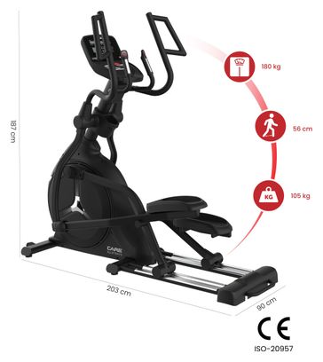 Vélo elliptique ELLIPTER FD LED auto-alimenté - CARE - ergomètre connecté