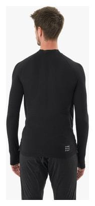 Camiseta interior cortaviento Compressport Hurricane 1/2 Zip Negro