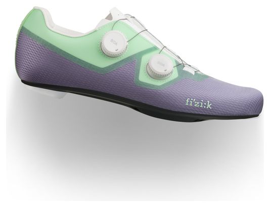 Zapatillas de carretera Fizik Lyra moradas/verdes