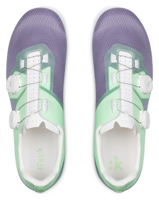 Zapatillas de carretera Fizik Lyra moradas/verdes