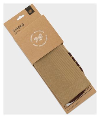 Chaussettes gravel Cyclisme Homme et Femme GS1 Mustard Marron
