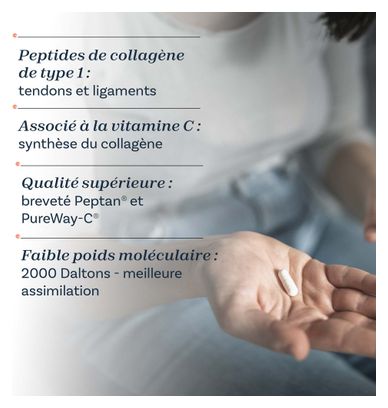 Collagène Marin Peptan® (120 Gélules) - Nutraclear -  Collagène