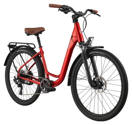Bicicleta urbana Cannondale Adventure EQ microSHIFT 8S 27,5'' Rojo Caramelo
