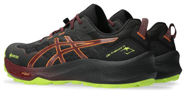 Asics GEL-Trabuco 11 GTX Negro Rojo Zapatillas de trail para hombre