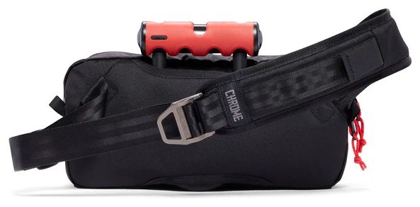 Chrome Mini Ziptop Waistpack Shoulder Bag Black