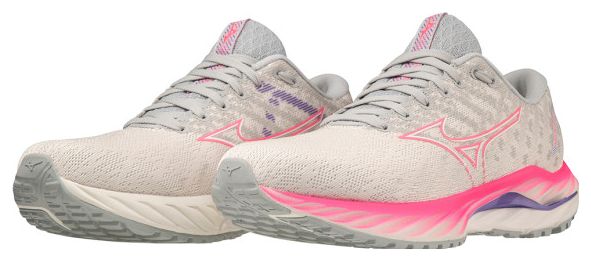 Mizuno Damen Wave Inspire 19 Running Schuh Weiß Pink