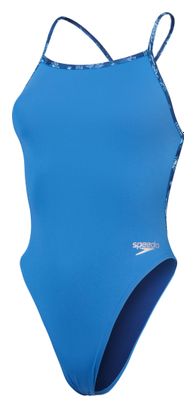 Speedo Solid Vback Badpak Blauw