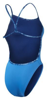 Speedo Solid Vback Badpak Blauw