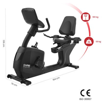Vélo semi allongé ROADSTER TFT auto-alimenté CARE - ergomètre connecté