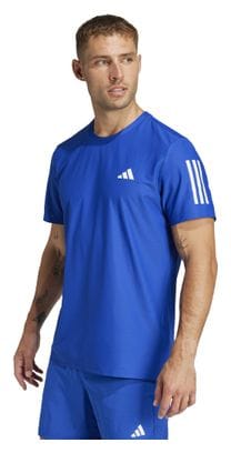 adidas Own The Run Kurzarm Trikot Blau Herren