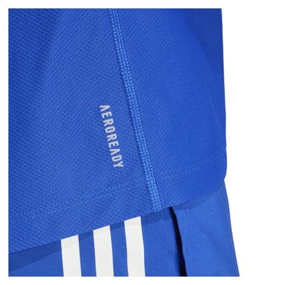 adidas Own The Run Kurzarm Trikot Blau Herren