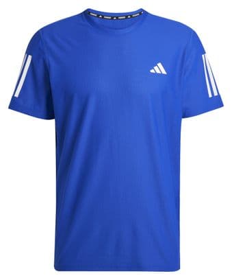 adidas Own The Run Kurzarm Trikot Blau Herren